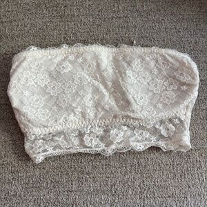 strapless lace bandeau